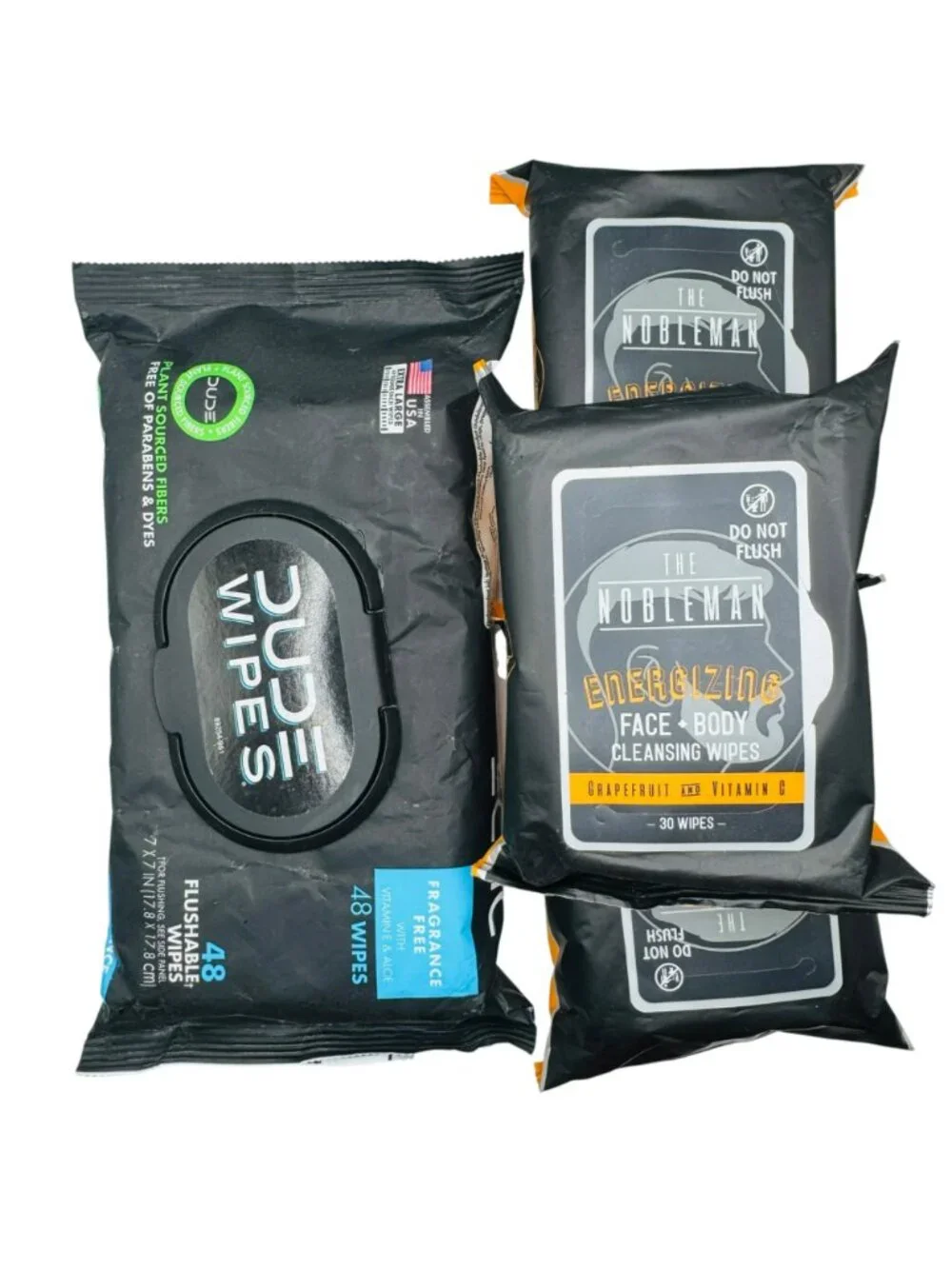 Dude Wipes & Nobleman Cleansing Wipes Bundle